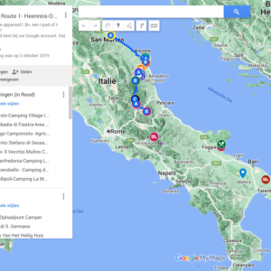 DEMO 1 van Route 1- Heenreis-Ophaalpunt tot OV8: Rimini - S.M. di Leuca